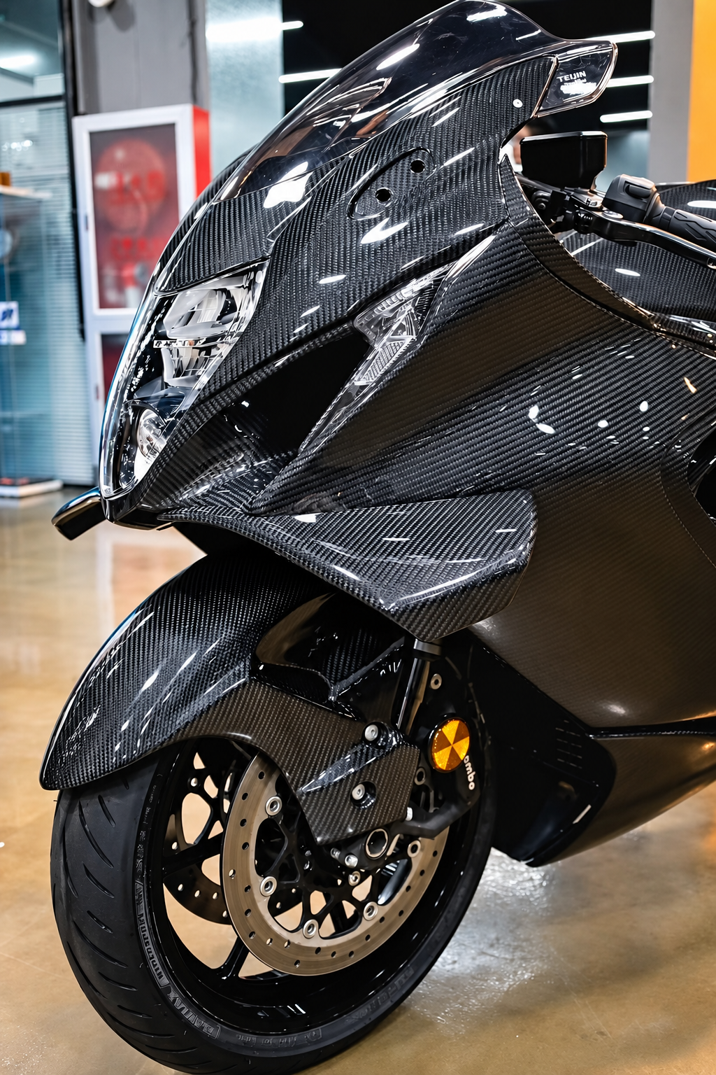 Winglets for Suzuki Hayabusa Gen 3 – Carbon Fibre Hydro Dipped