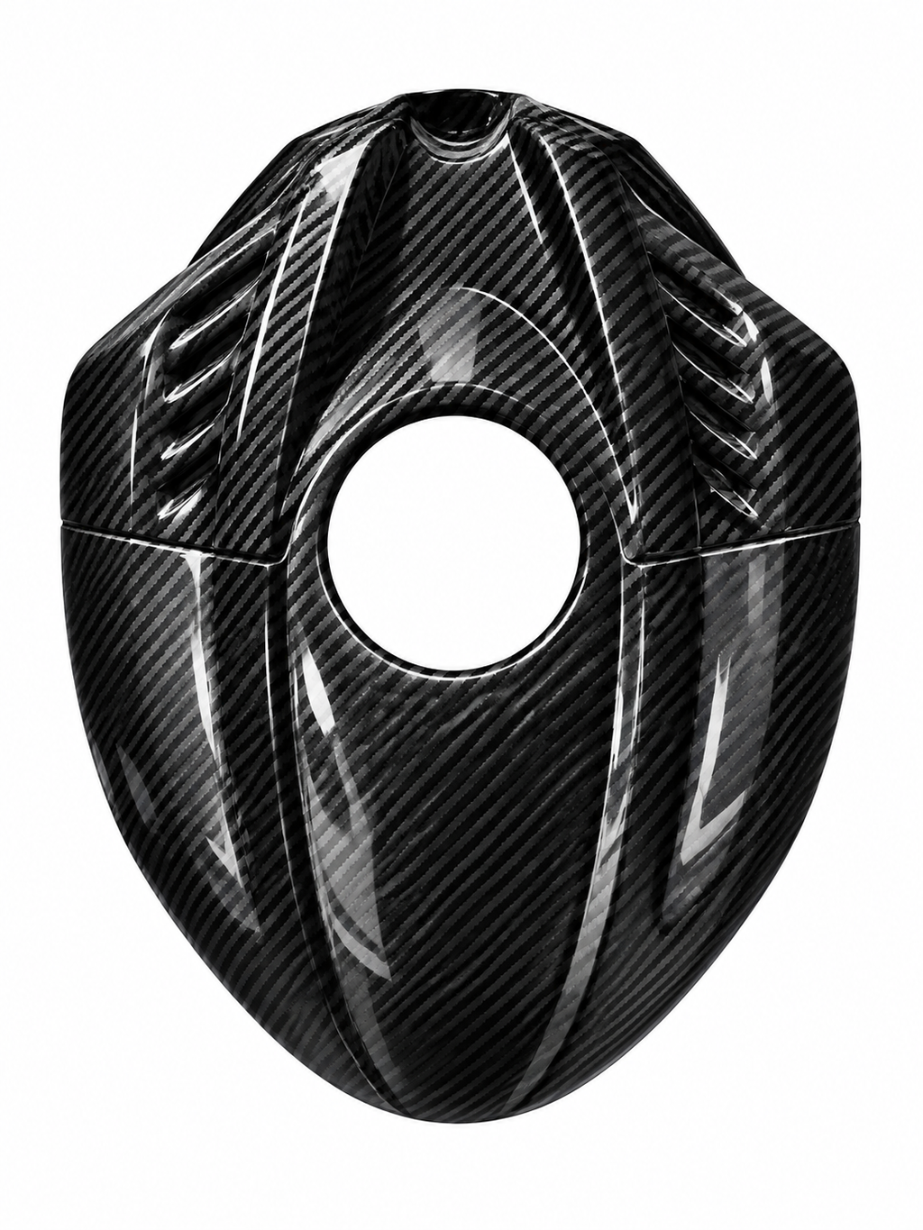 R6 Style Tank Cover for Yamaha R15 V3 – Carbon Fibre Hydro Dipped