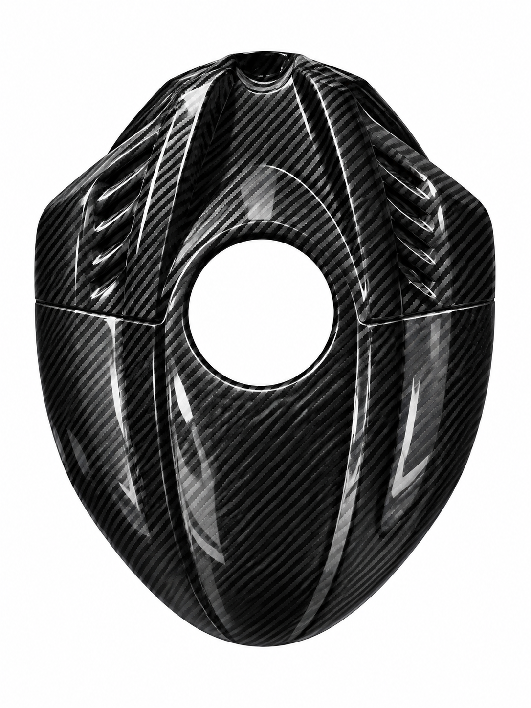R6 Style Tank Cover for Yamaha R15 V3 – Carbon Fibre Hydro Dipped