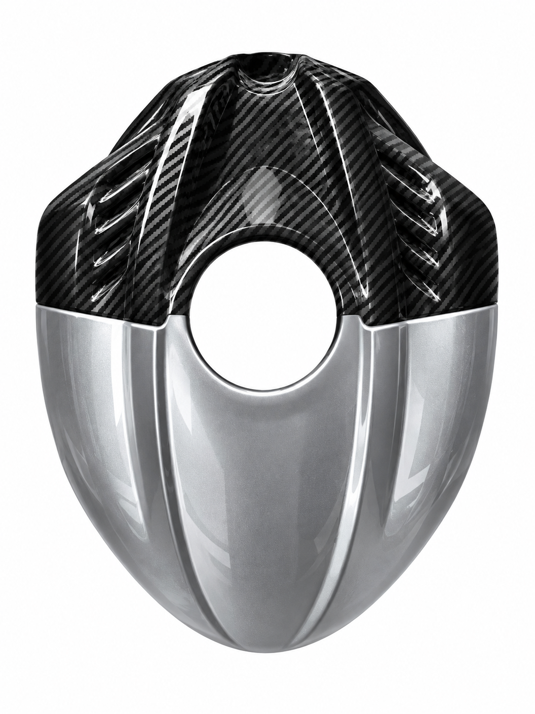 R6 Style Tank Cover for Yamaha R15 V3 – Carbon Fibre Hydro Dipped