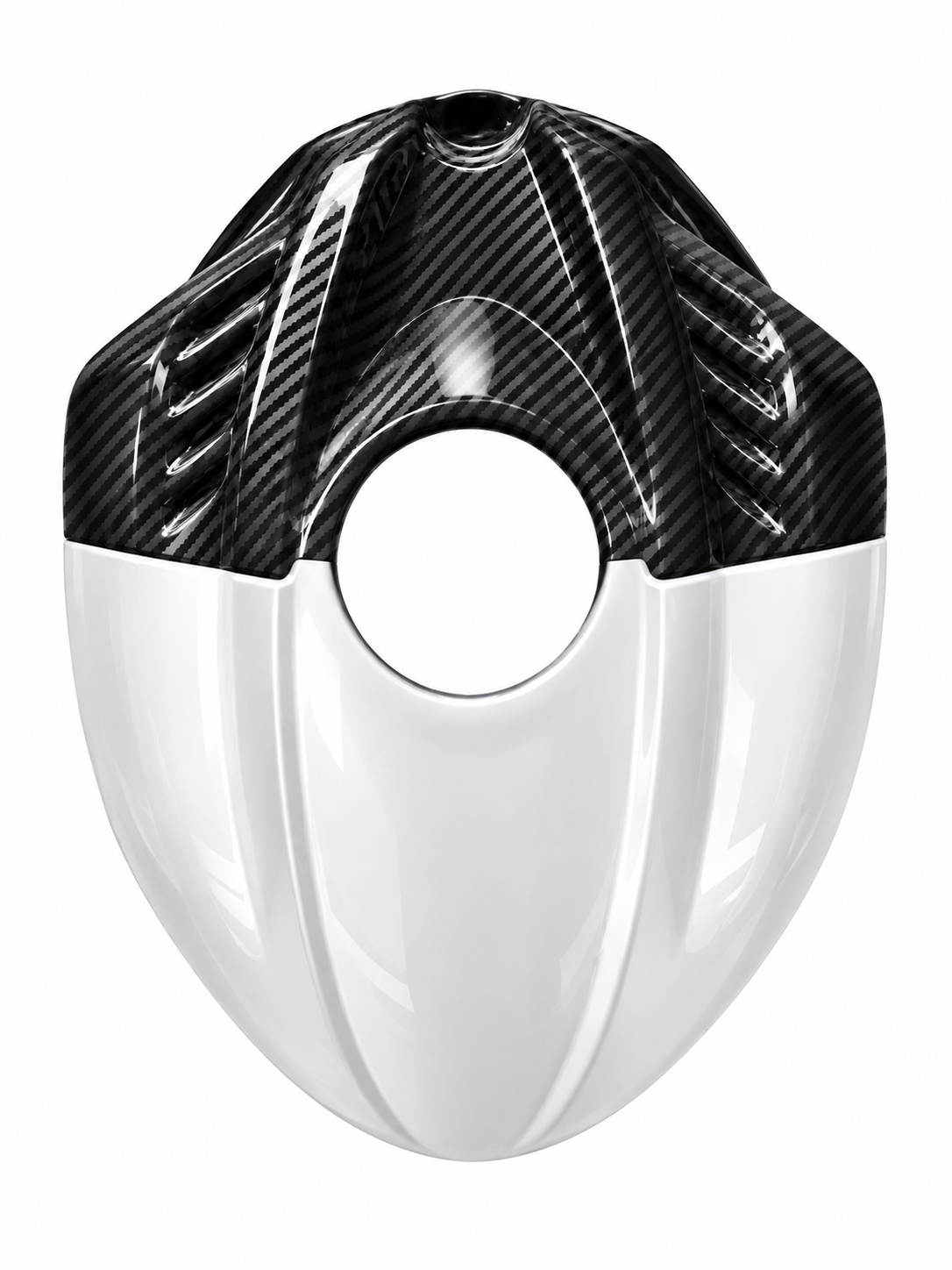 R6 Style Tank Cover for Yamaha R15 V3 – Carbon Fibre Hydro Dipped
