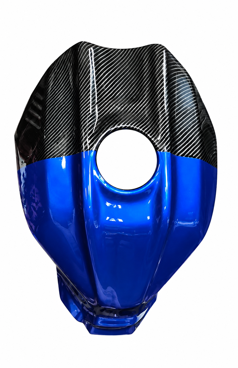R7 Style Tank Cover for Yamaha R15 V4 – Carbon Fibre Hydro Dipped
