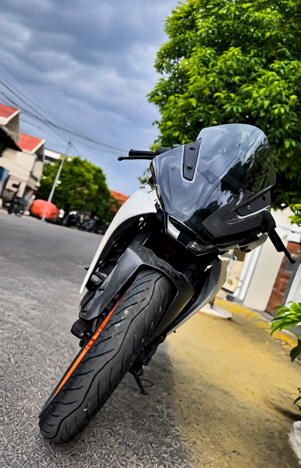 Bubble Visor for KTM RC 125/200/390 – Smoky Black