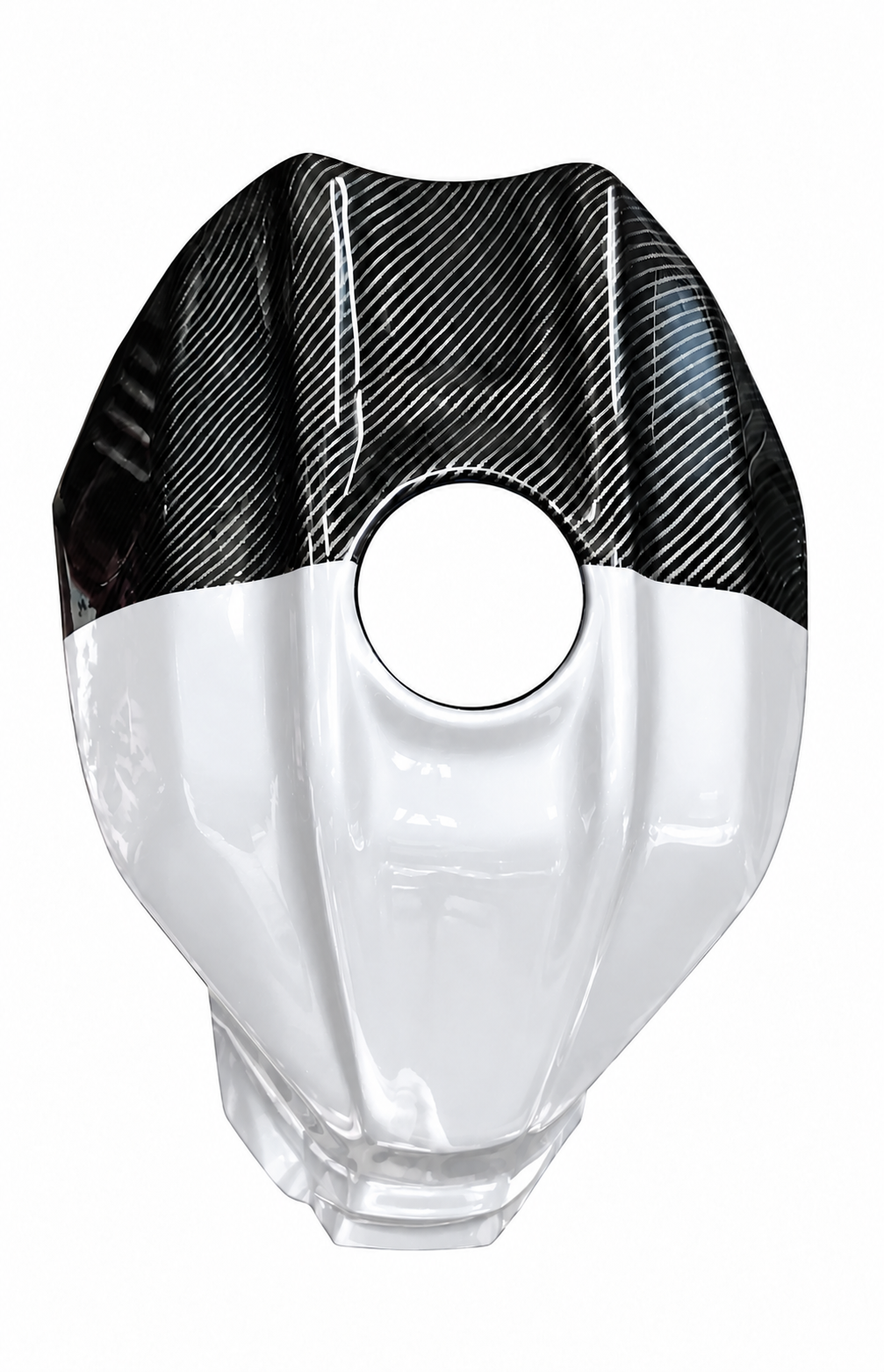 R7 Style Tank Cover for Yamaha R15 V4 – Carbon Fibre Hydro Dipped