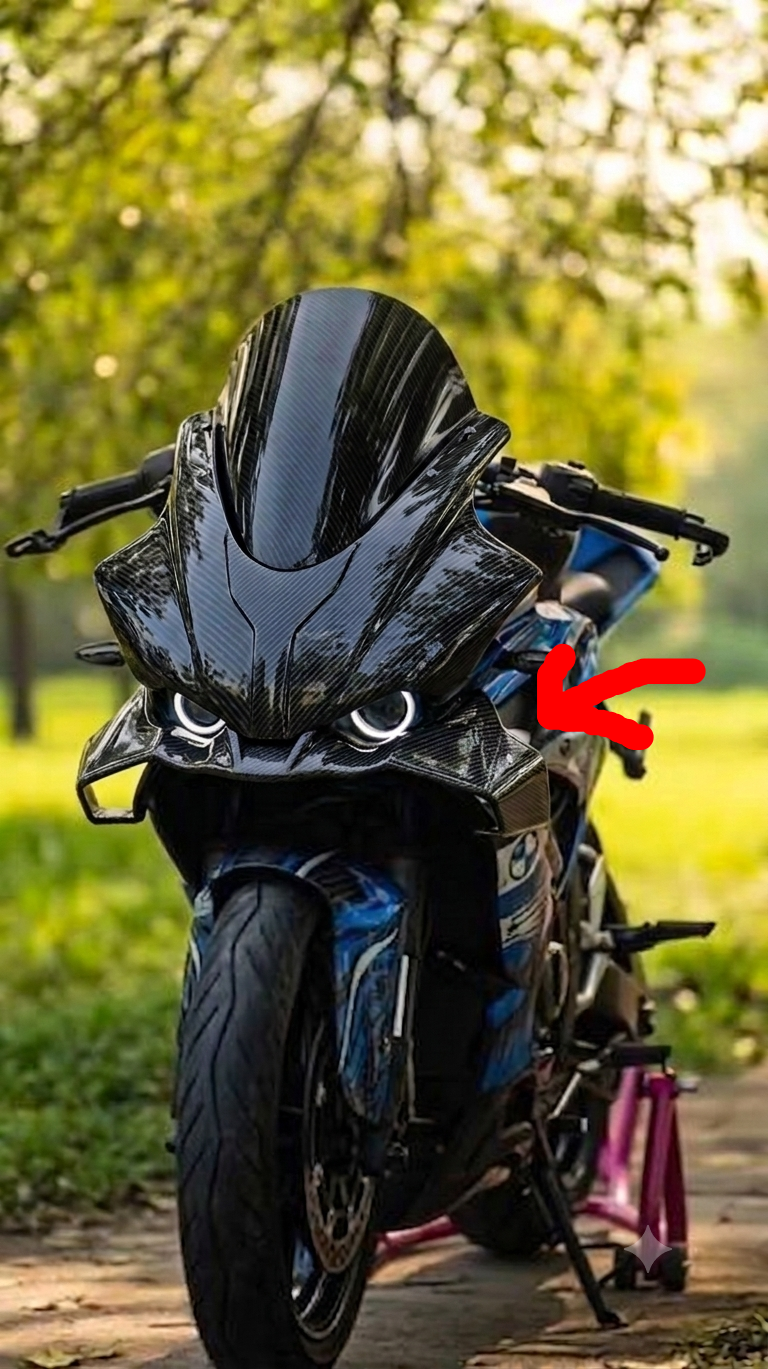 S1000RR Style Winglet for Bajaj Pulsar RS 200 – Carbon Fibre Hydro Dipped