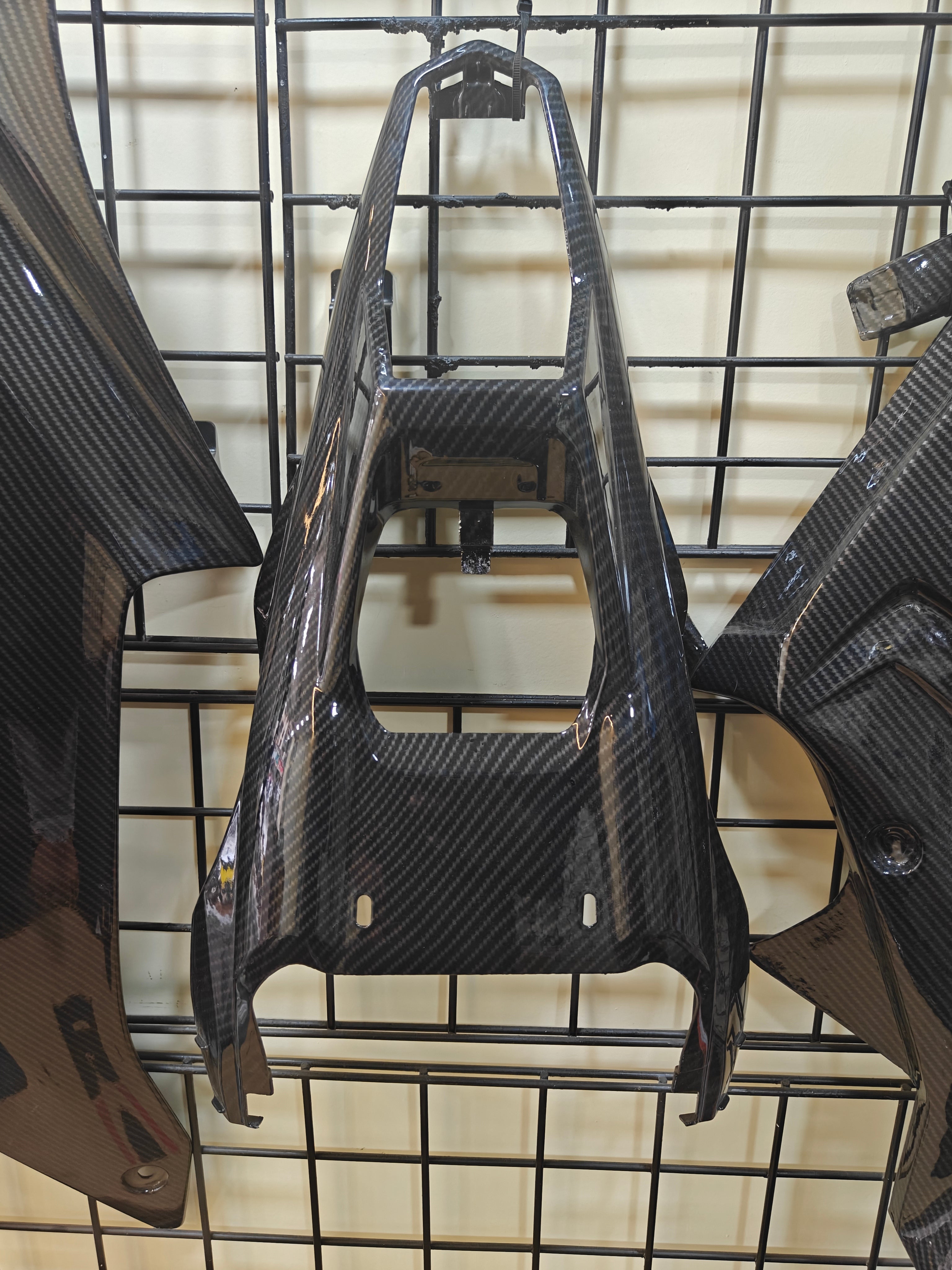 Yamaha R15 V4 Tail Under Panel – Carbon Fiber Hydro Dipped