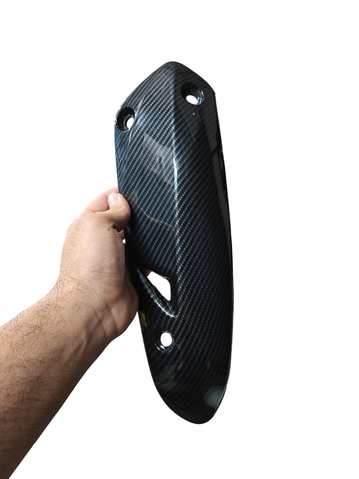 Silencer Cover for Aprilia SR/Storm/SXR – Carbon Fibre Hydro Dipped