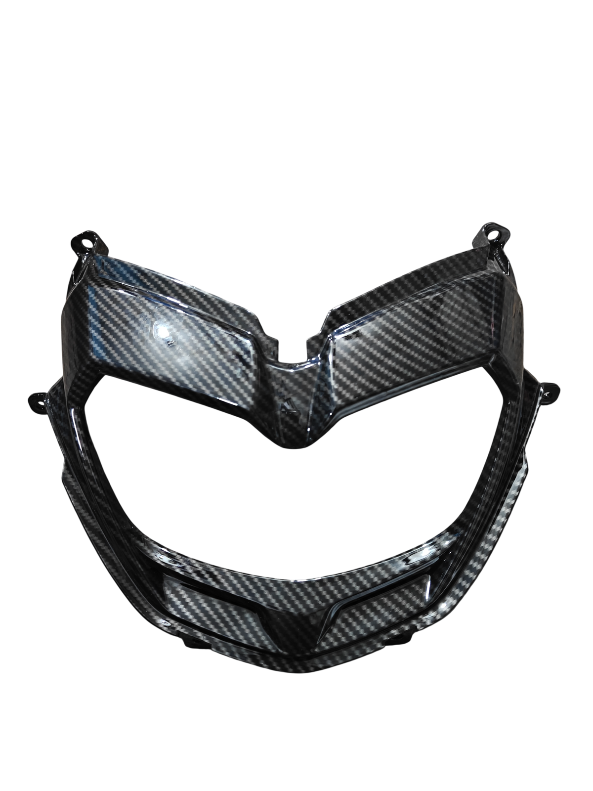Headlight Cover for Aprilia SR/Storm/SXR – Carbon Fibre Hydro Dipped