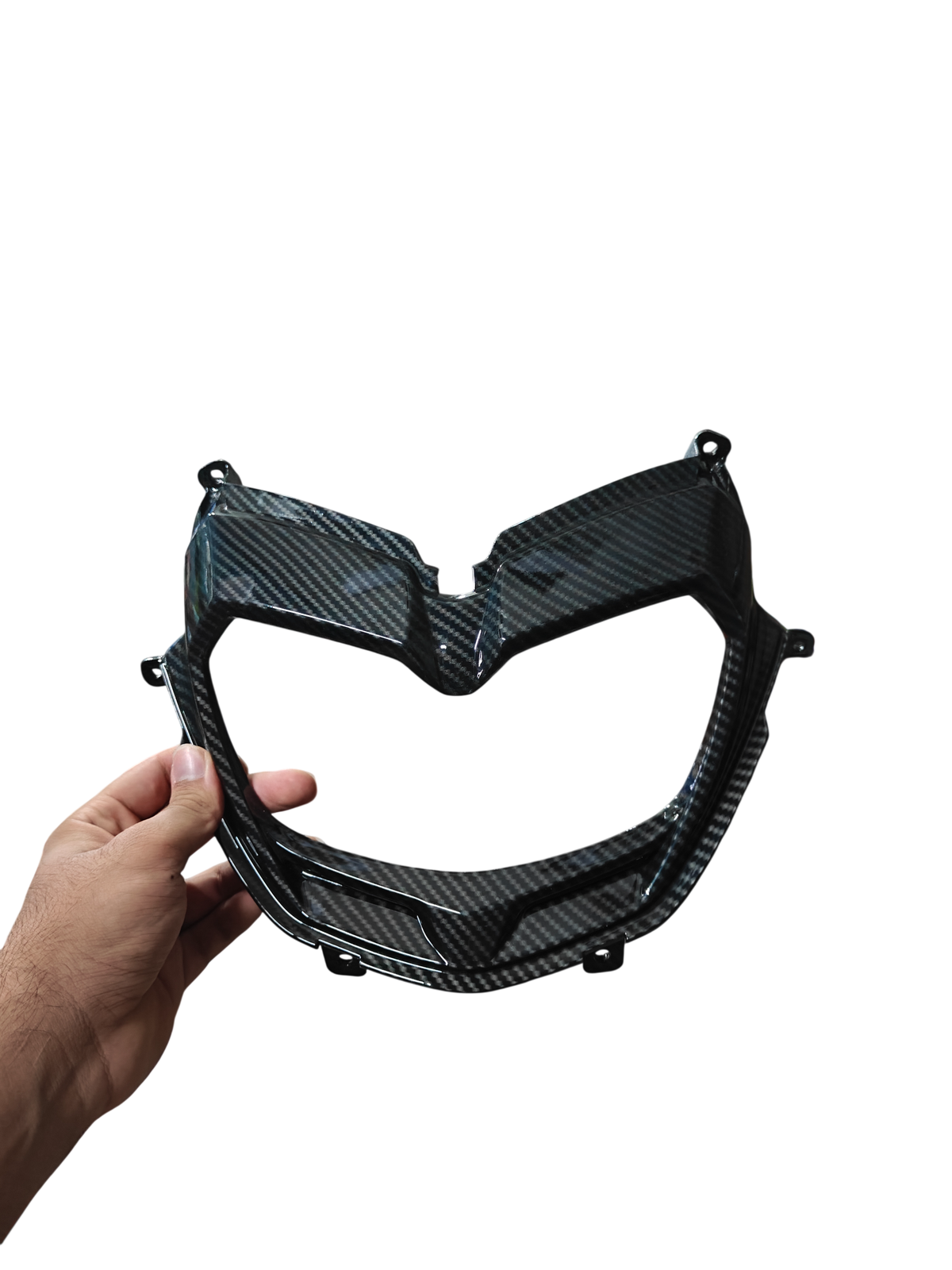 Headlight Cover for Aprilia SR/Storm/SXR – Carbon Fibre Hydro Dipped