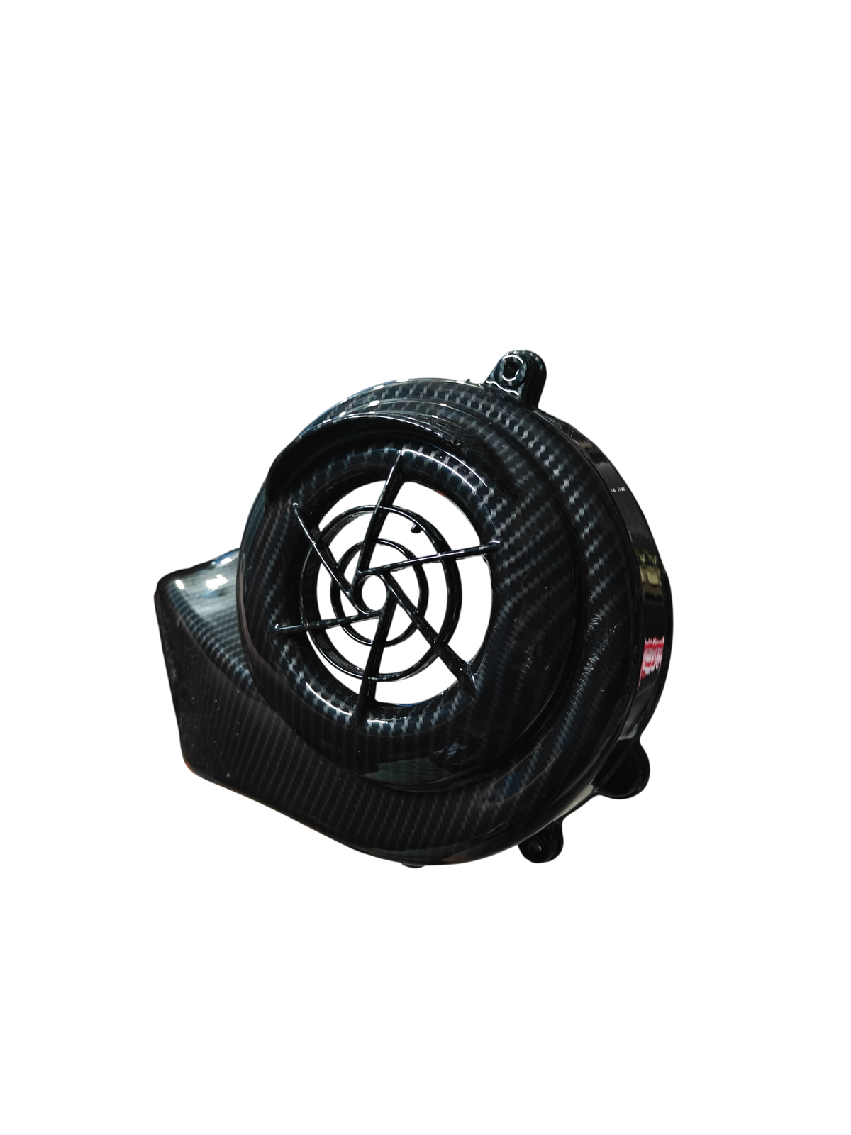 Radiator Fan Cover for Aprilia SR 125/150/160, Storm 125 & SXR 125/160 – Carbon Fibre Hydro Dipped