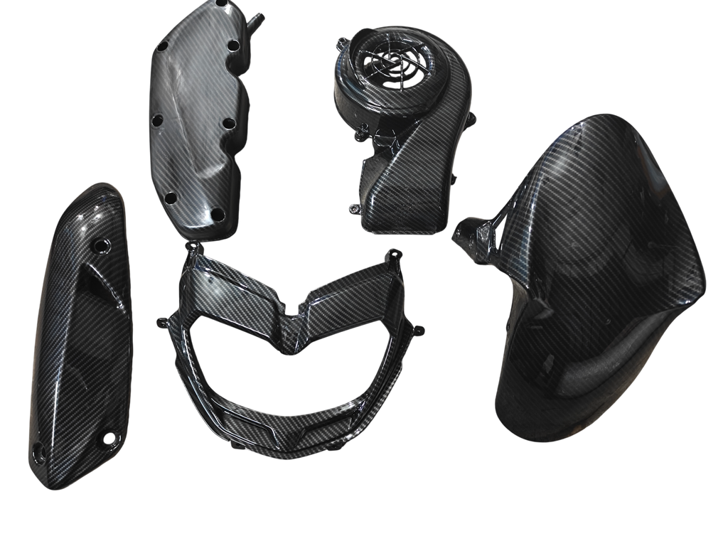 Carbon Fibre Kit for Aprilia SR/Storm/SXR – Hydro Dipped 5 Pcs