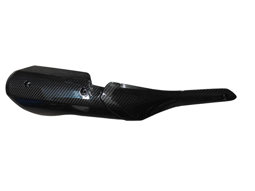 Big Silencer Cover for Yamaha R15 V4 – Carbon Fibre Hydro Dipped