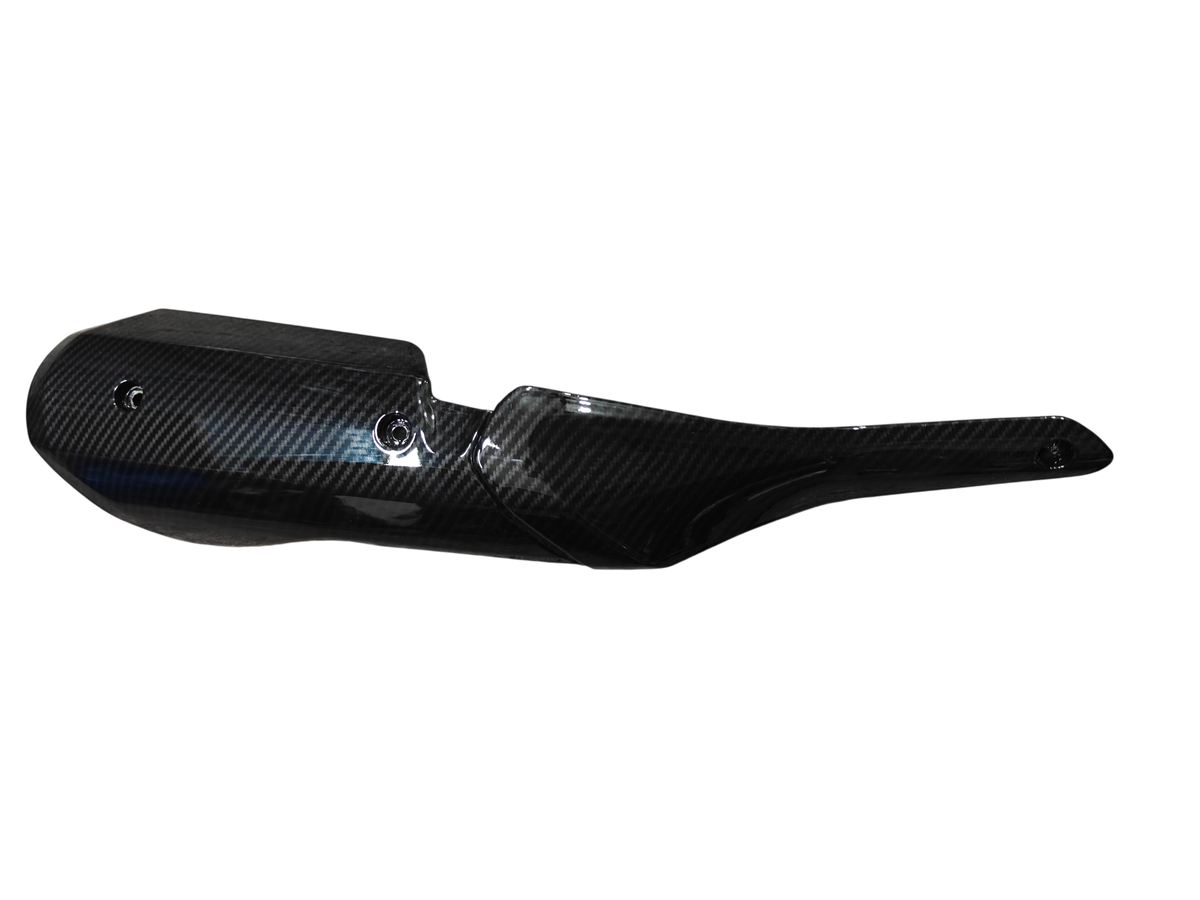 Big Silencer Cover for Yamaha R15 V4 – Carbon Fibre Hydro Dipped