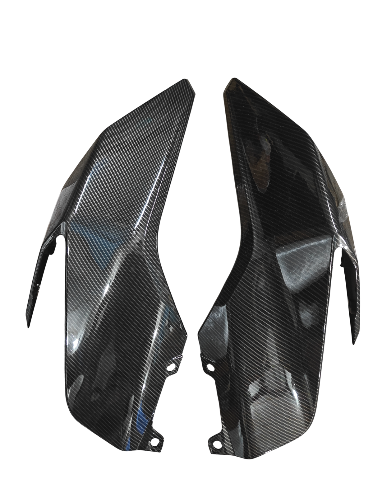 Side Tank Panel Set for KTM Duke Gen 2 – Carbon Fibre Hydro Dipped