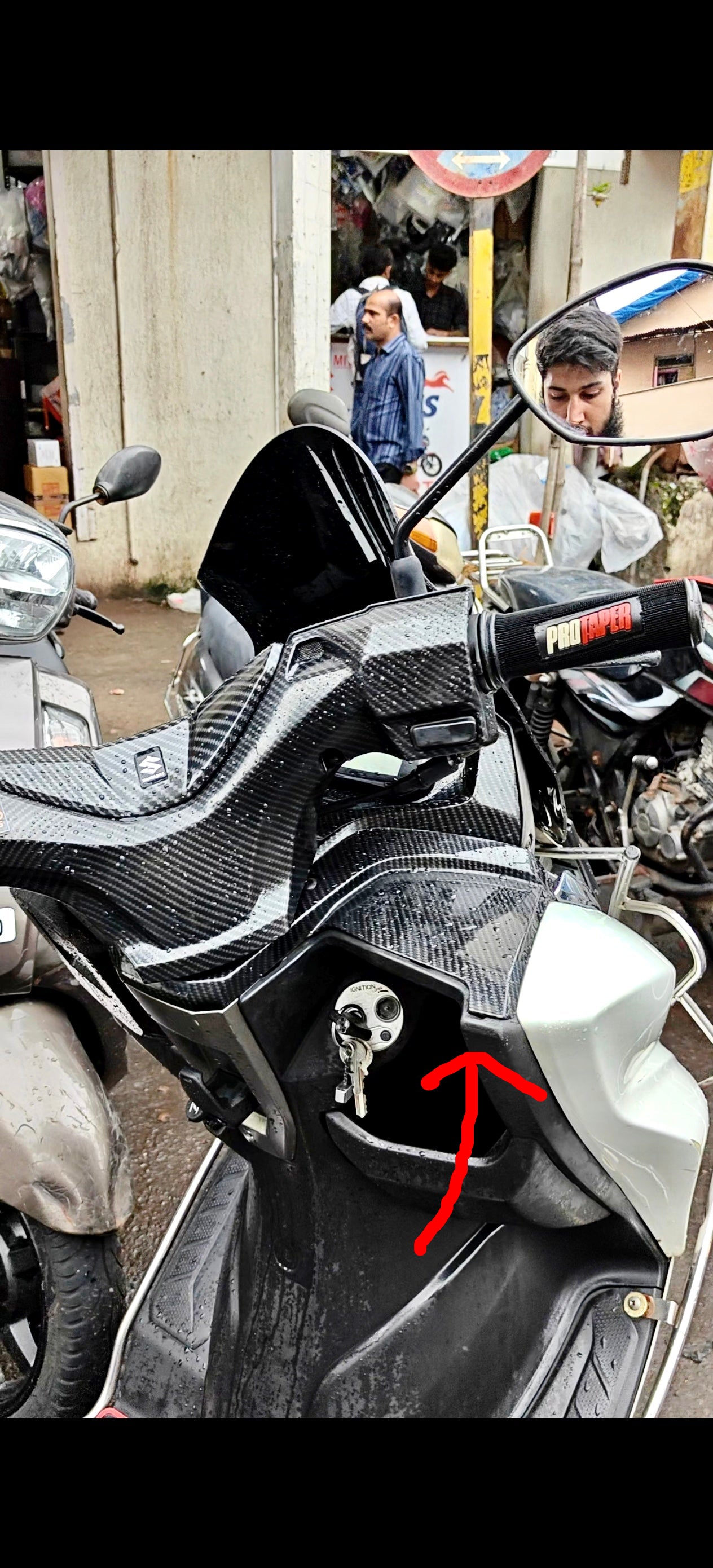 Burgman Carbon Fibre Butterfly Cover for Model (2018-25)