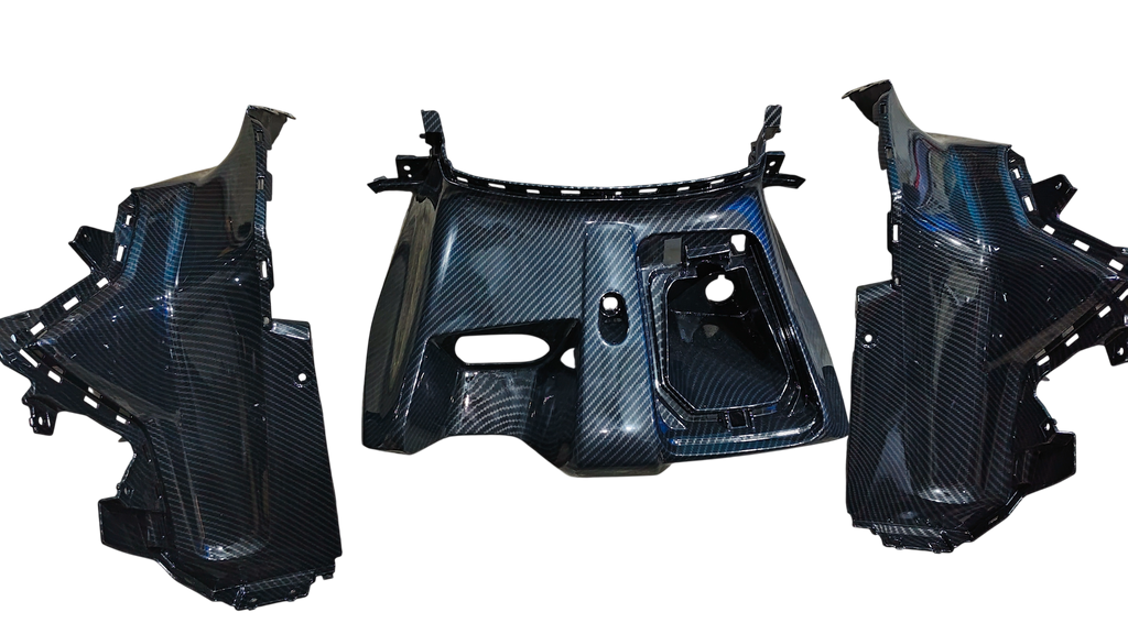 Dashboard Set for Yamaha Aerox 155 – Carbon Fibre Hydro Dipped 3 Pcs
