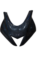 R6 Style Face Mask for Yamaha R15 V3 – Dark Carbon Fibre Hydro Dipped