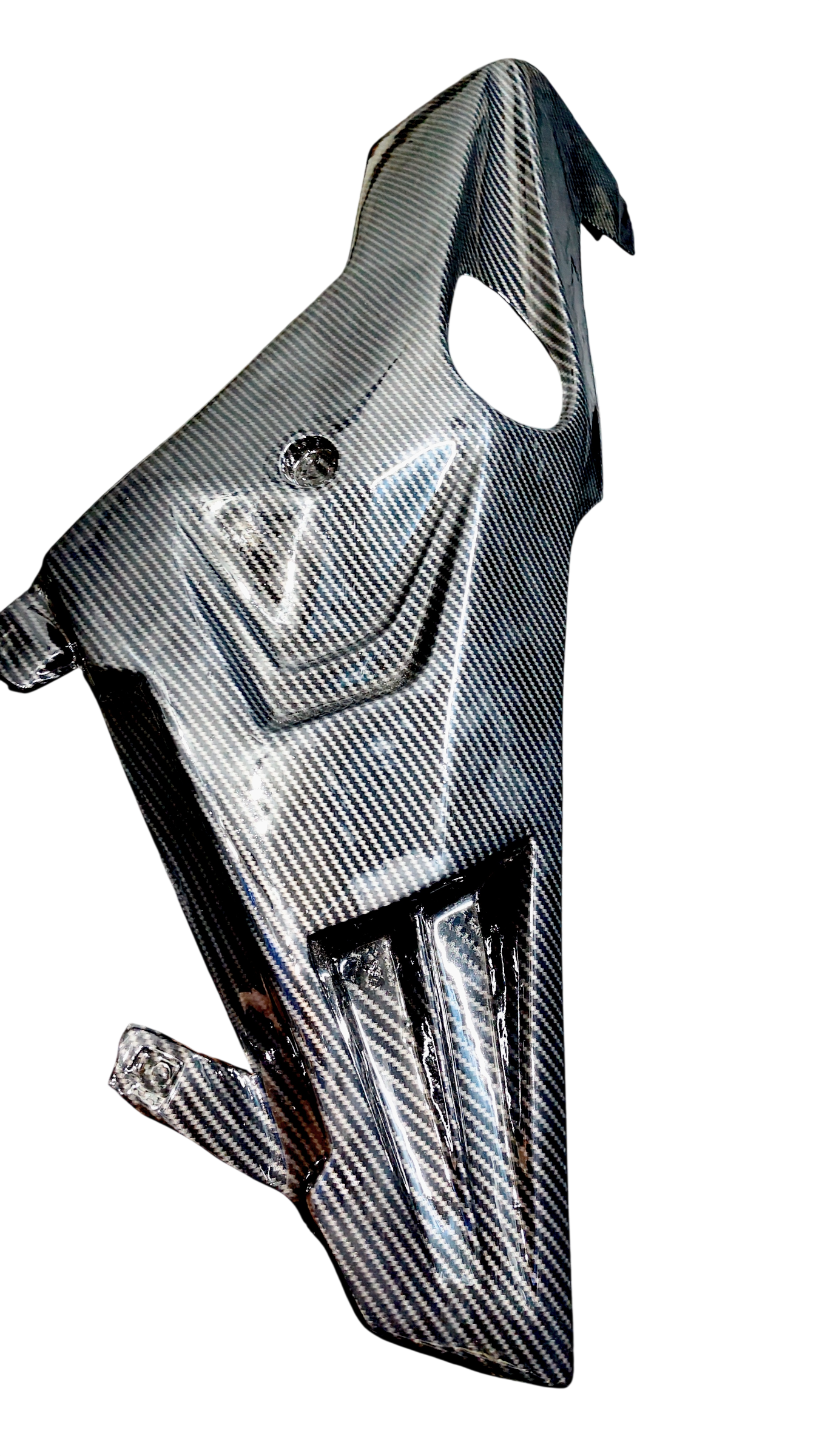 Custom Underbelly for Yamaha R15 V3 – Dark Carbon Fibre Hydro Dipped