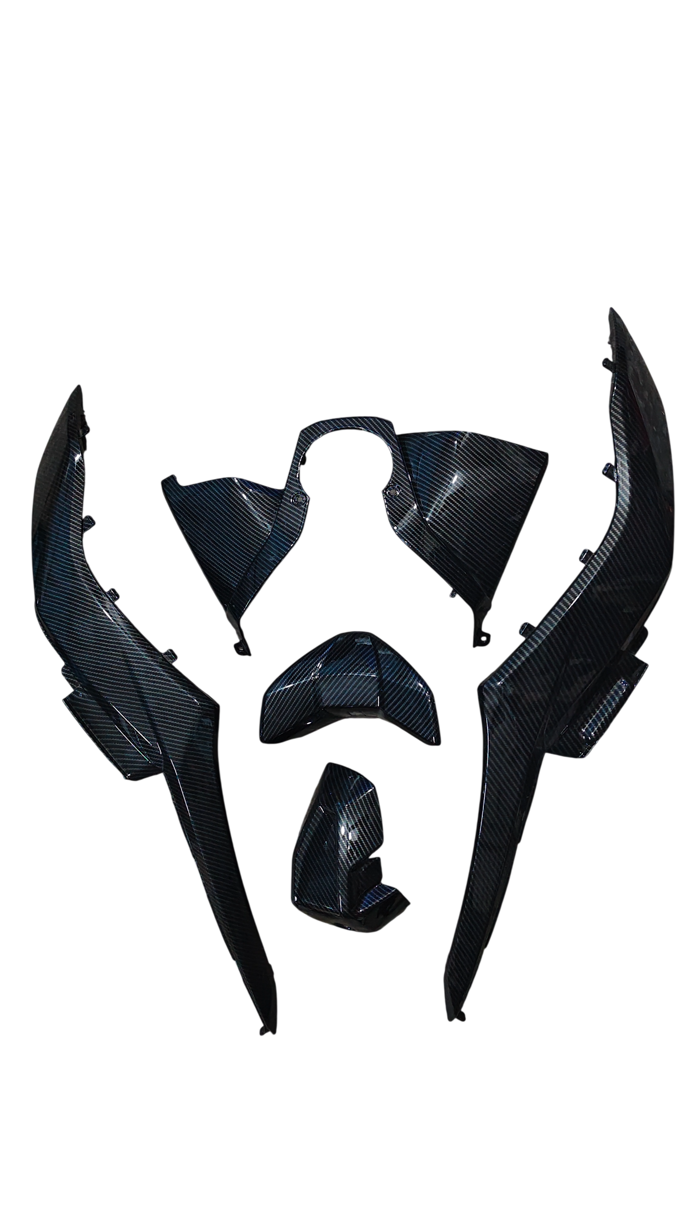 Carbon Fibre Kit for Suzuki Burgman Street 125 BS4/BS6 – Hydro Dipped 5 Pcs