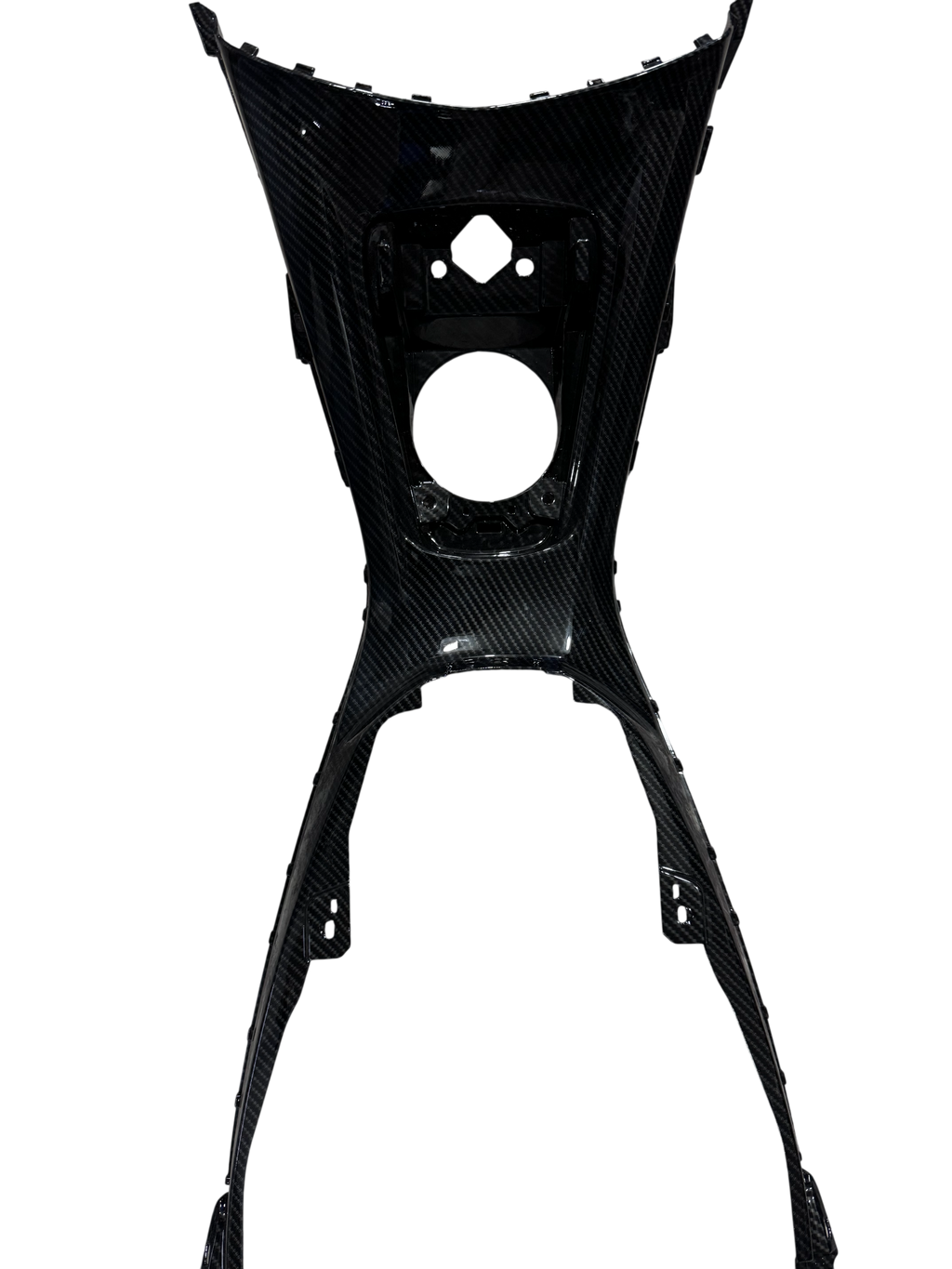 Fuel Cap Surround Panel for Yamaha Aerox 155 – Carbon Fibre Hydro Dipped