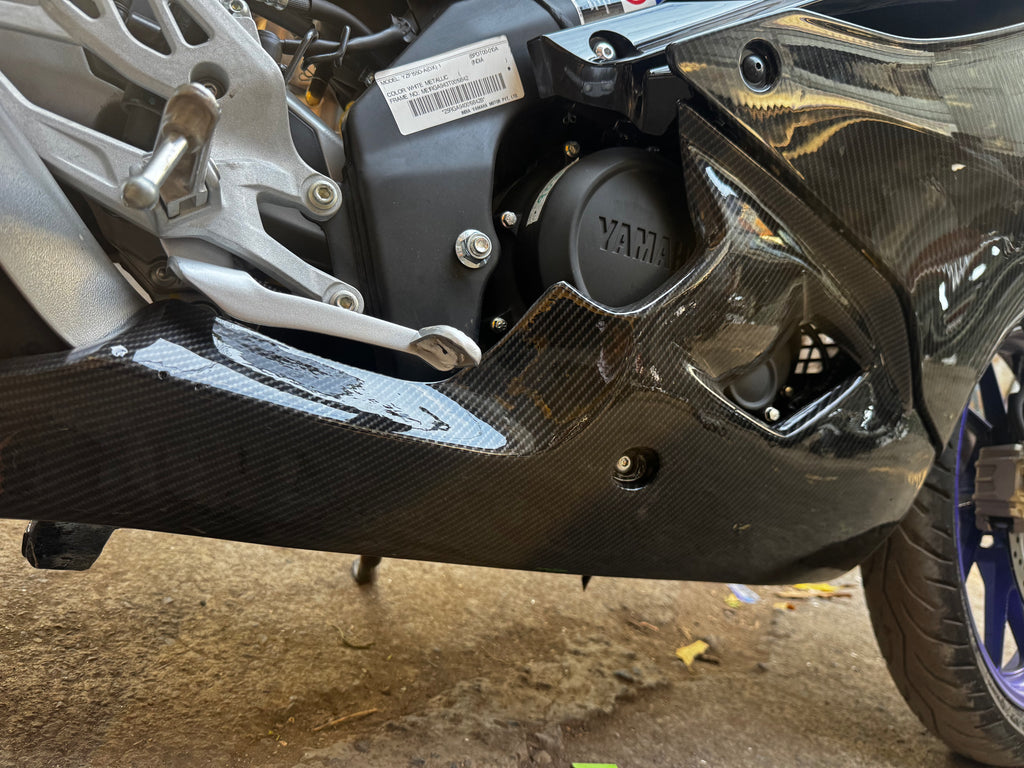 Yamaha R15 V4 1.0 Underbelly Set – Carbon Fibre Hydro Dipped