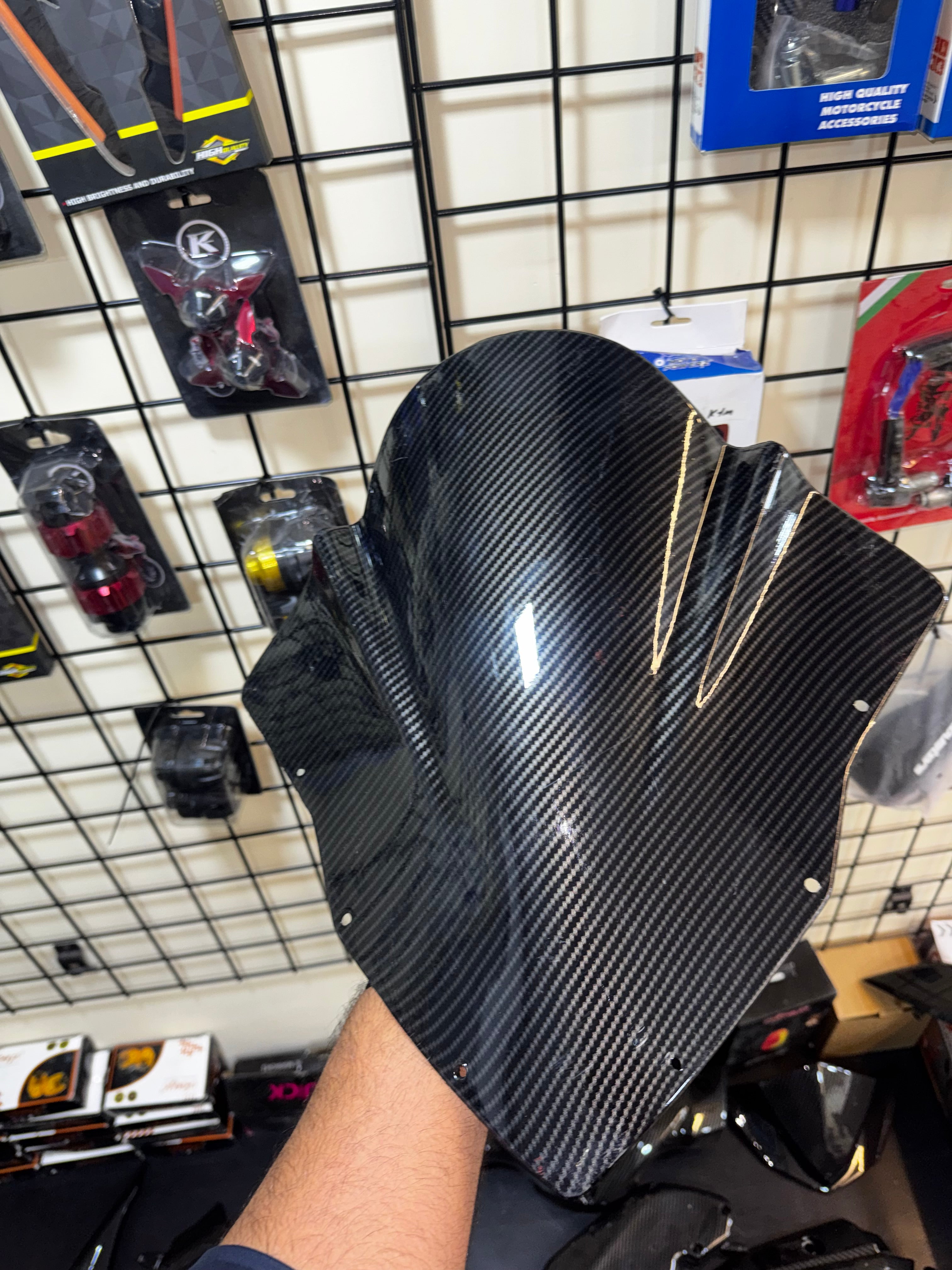 Bajaj RS200 Carbon Fibre hydrodipped Visor