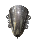 Carbon fibre Hydrodipped R15 V3 Indonesian Style Bubble Visor | Hydro Dipped Carbon Fiber Visor for Yamaha R15 Version 3