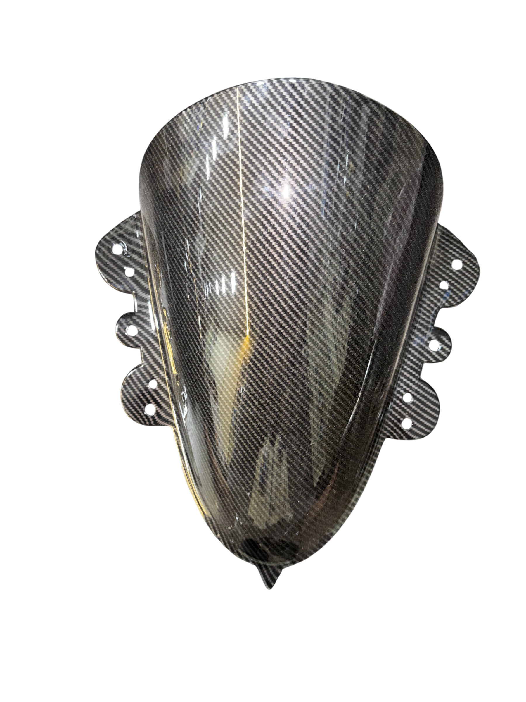 Carbon fibre Hydrodipped R15 V3 Indonesian Style Bubble Visor | Hydro Dipped Carbon Fiber Visor for Yamaha R15 Version 3