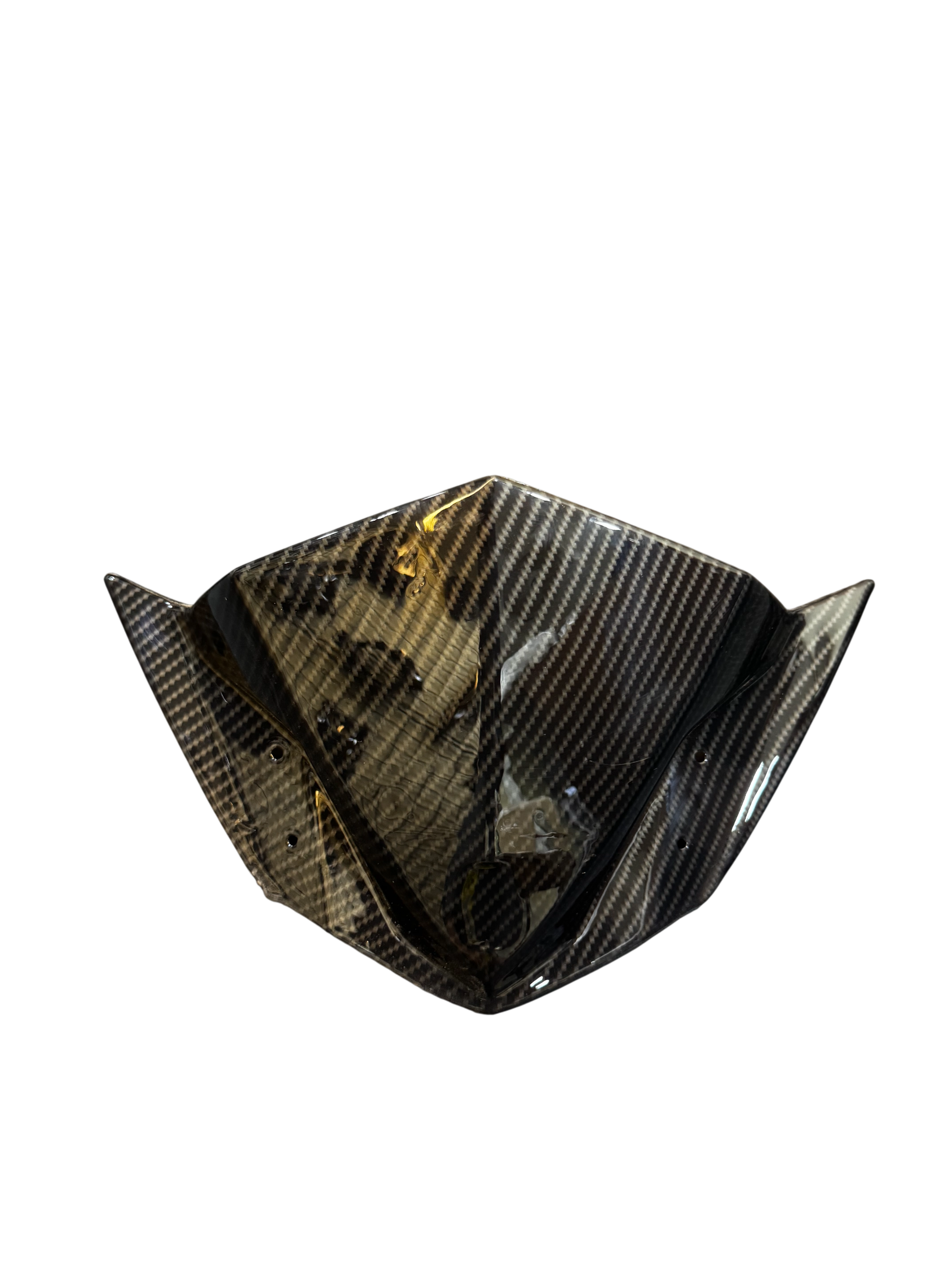 Hydro Dipped Carbon Fiber Visor for TVS Raider 125 | Premium Front Visor Styling Accessor