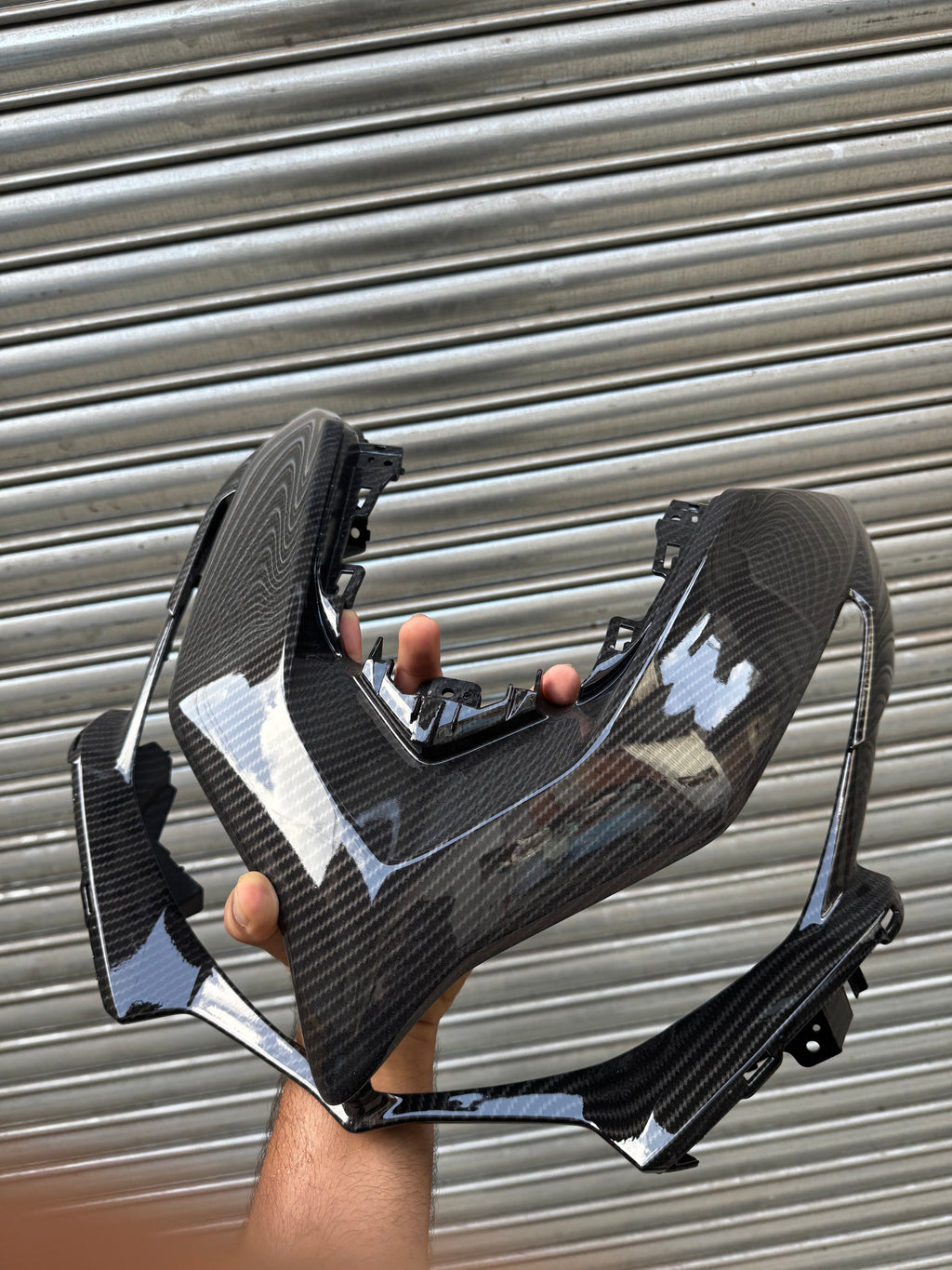 Yamaha Aerox 155 Front Panel – Carbon Fibre Hydro Dipped