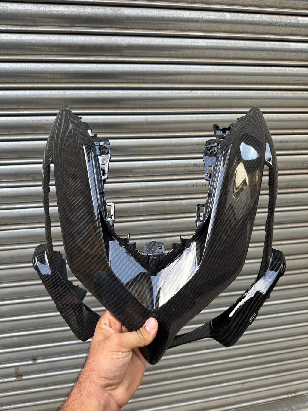 Yamaha Aerox 155 Front Panel – Carbon Fibre Hydro Dipped
