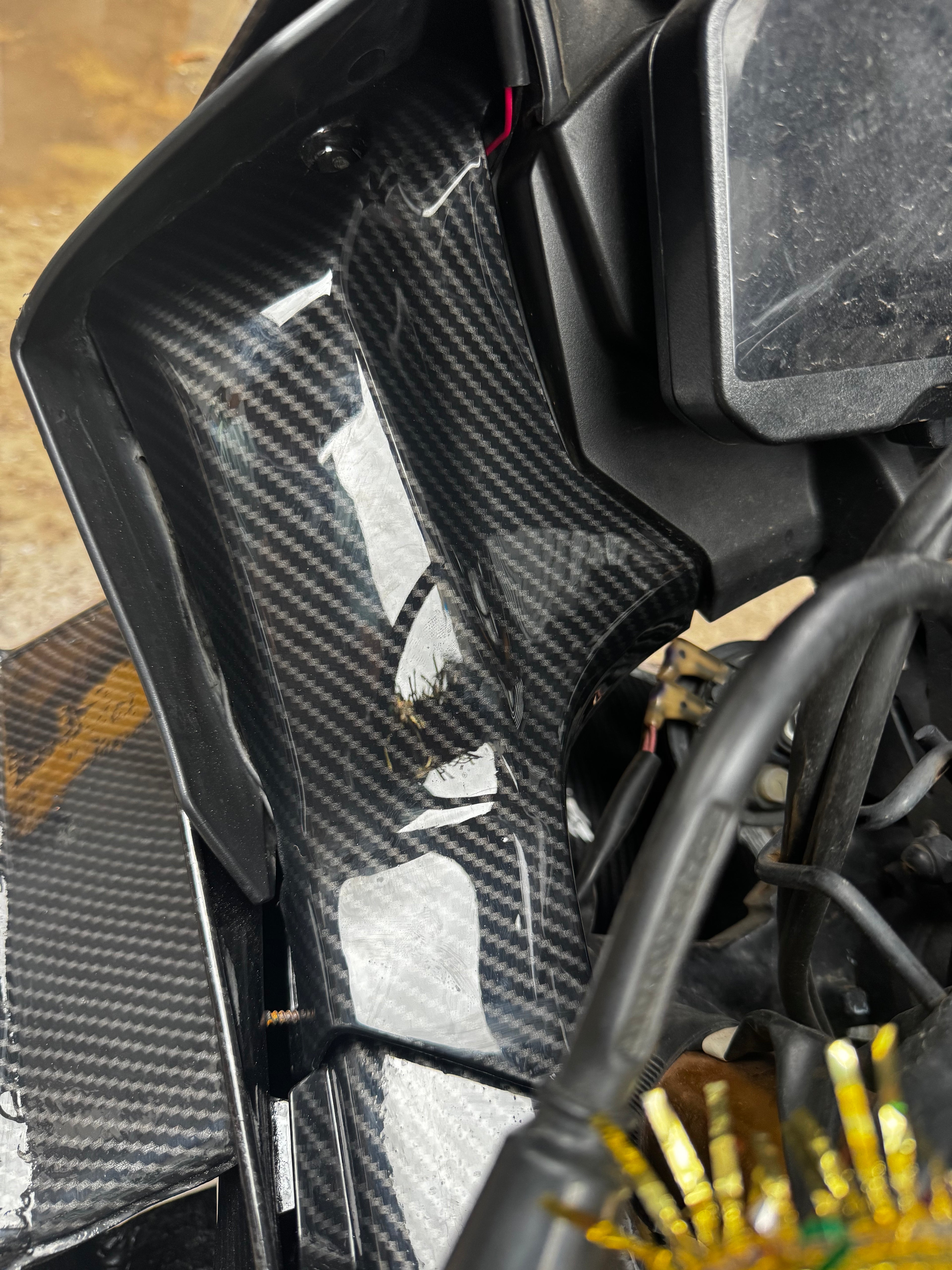 Meter Cover for Yamaha R15 V4/ R15 M – Carbon Fibre Hydro Dipped