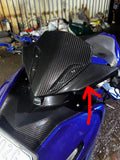 Front Visor Inner Panel for Yamaha Aerox 155 – Carbon Fibre Hydro Dipped