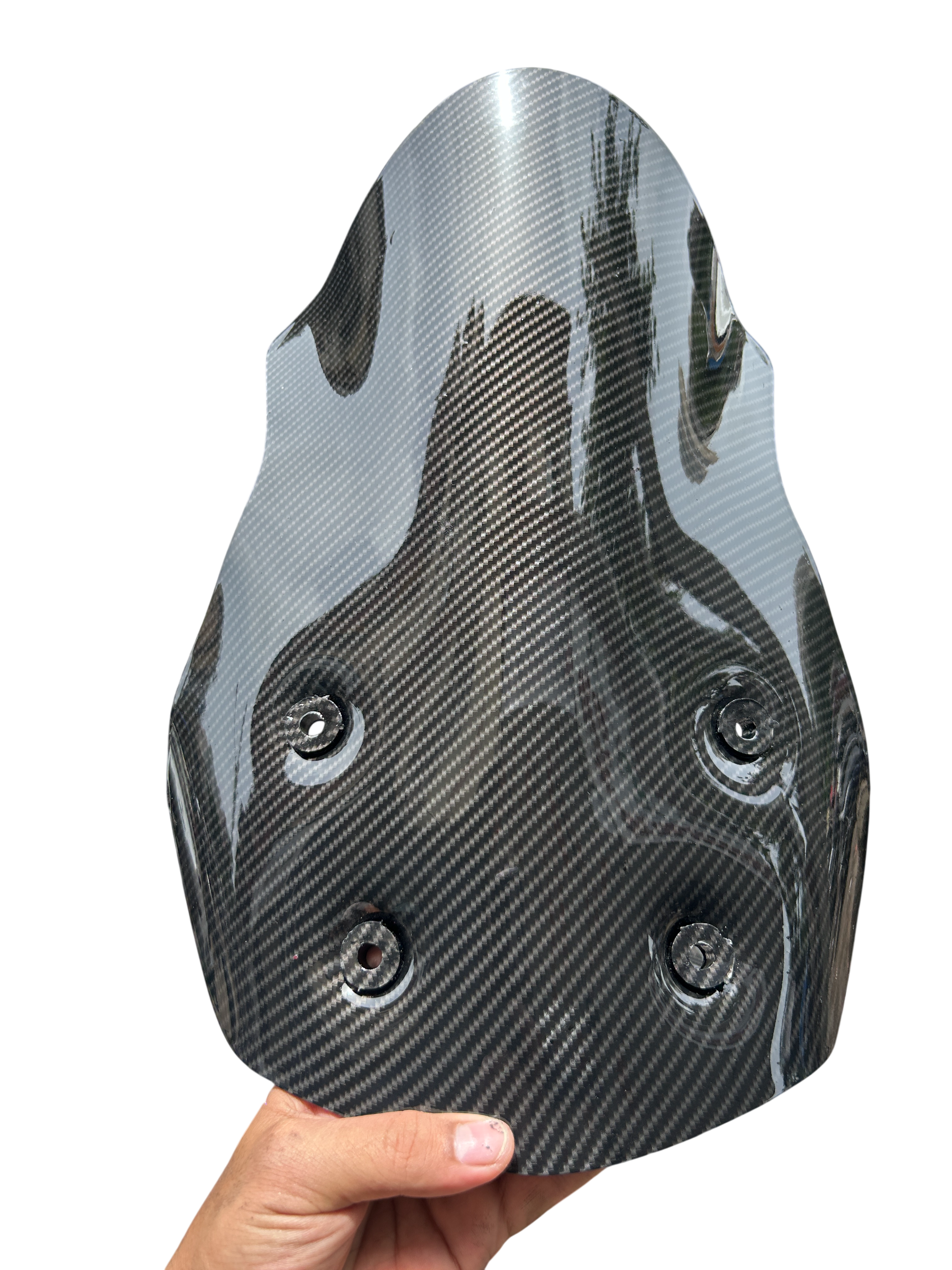 Long Visor for Suzuki Burgman Street 125 BS4/BS6 – Carbon Fibre Hydro Dipped