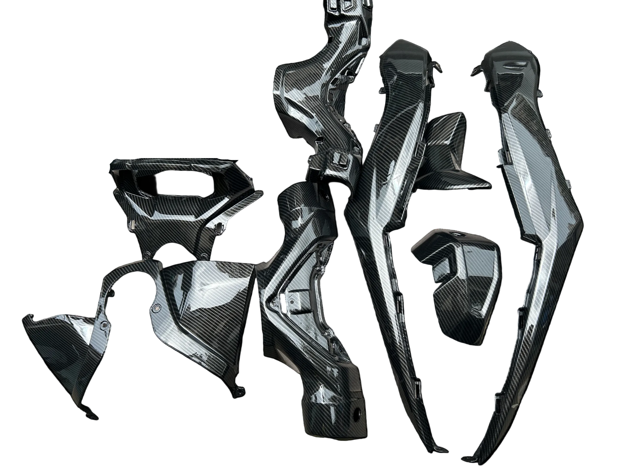 Carbon Fibre Kit for Suzuki Burgman Street 125 BS4 – Hydro Dipped 8 Pcs