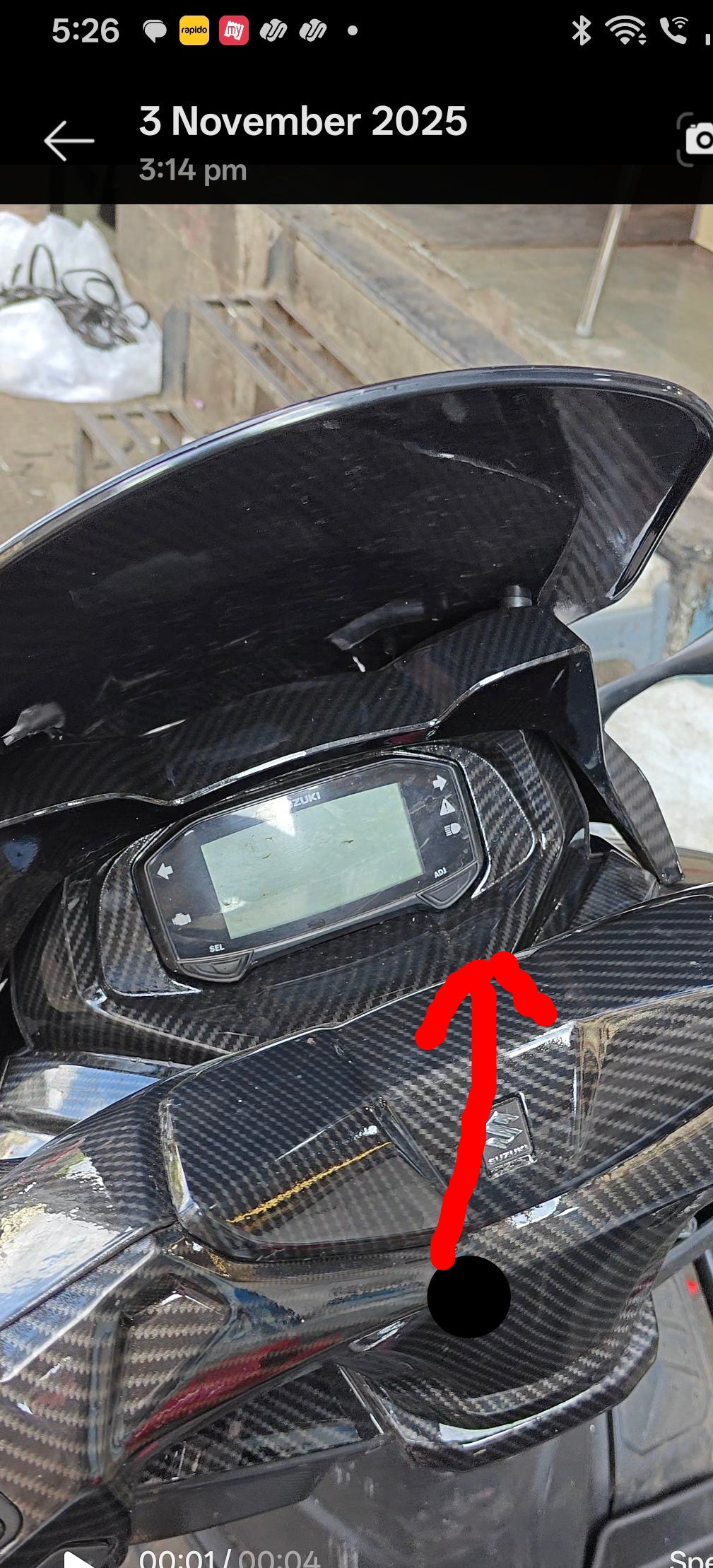 Burgman meter cover BS4 (2018-2019)