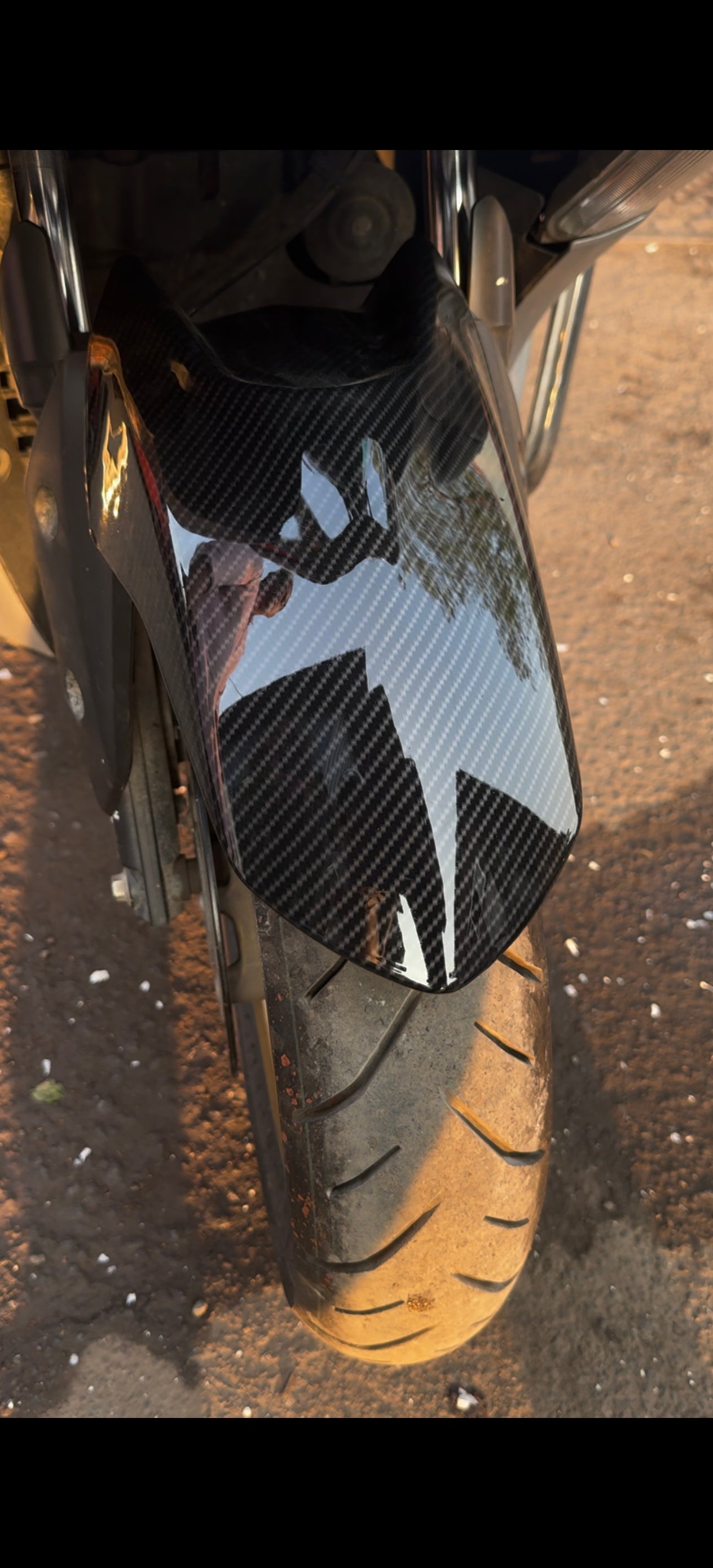 Front Mudguard for Yamaha Aerox 155 – Carbon Fibre Hydro Dipped