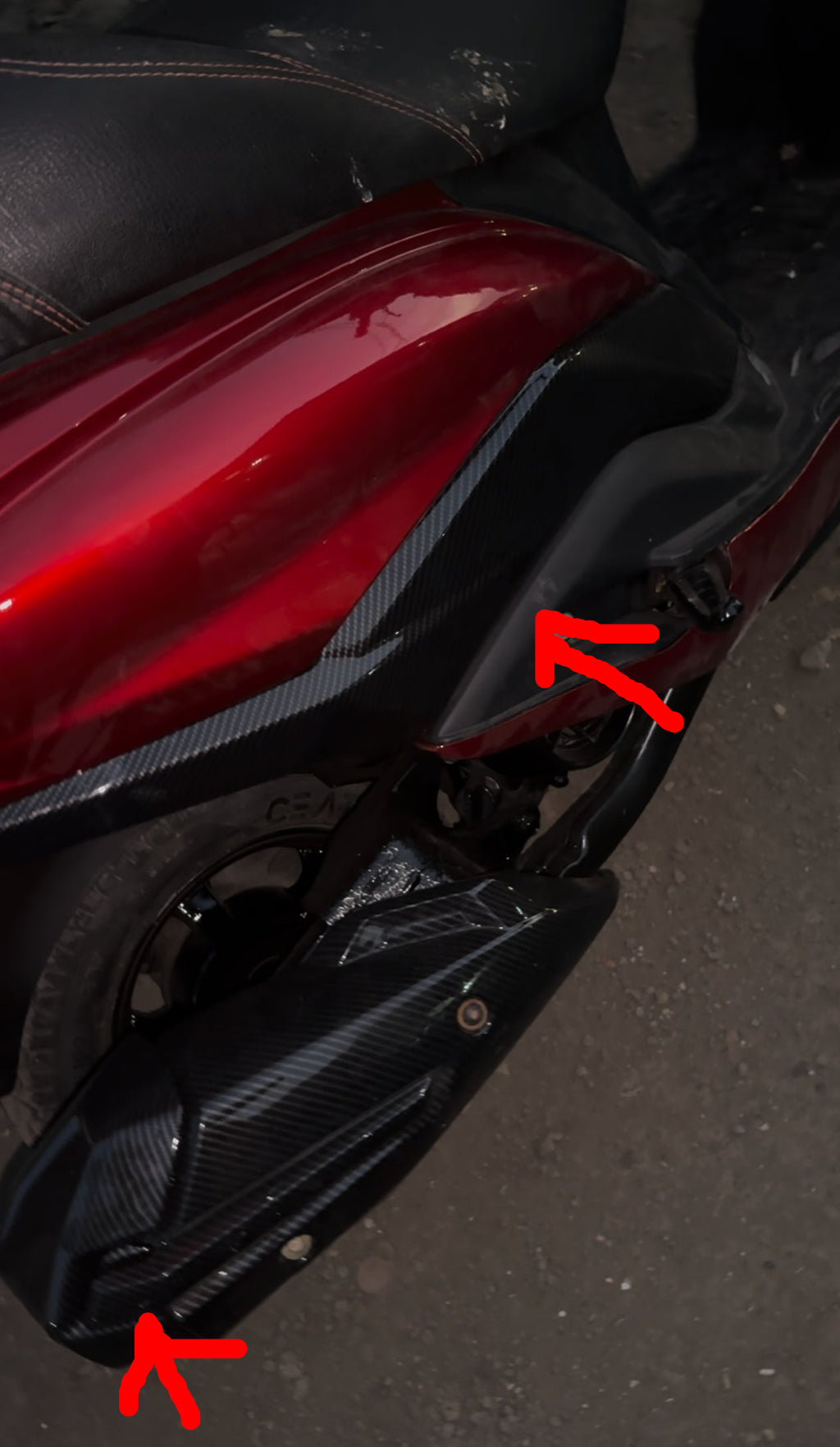 Big Silencer Cover for Suzuki Burgman Street 125 BS4/BS6 – Carbon Fibre Hydro Dipped