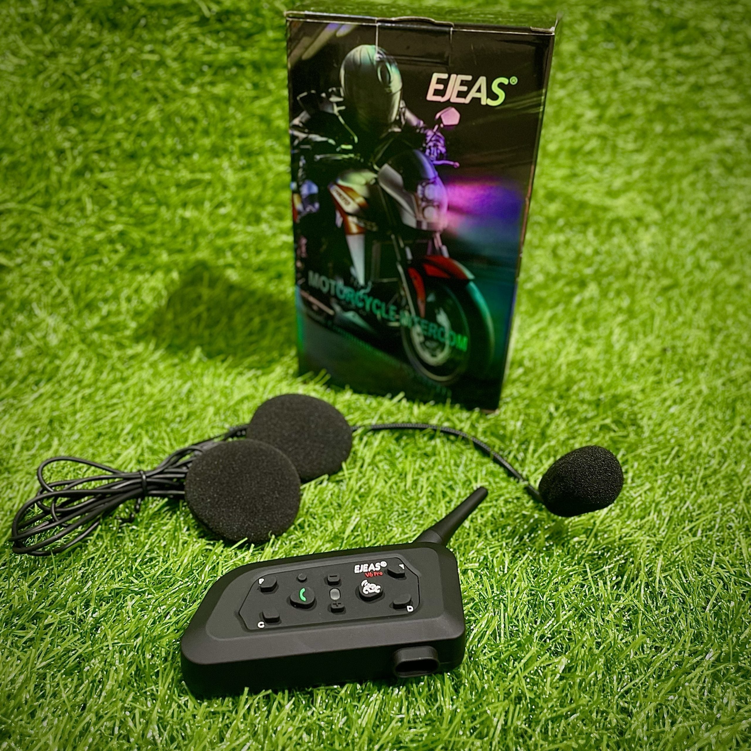 Ejeas Vnetphone original V6 pro + Bluetooth Intercom/Headset With Interphone with C type Charging & 1 Year Warranty