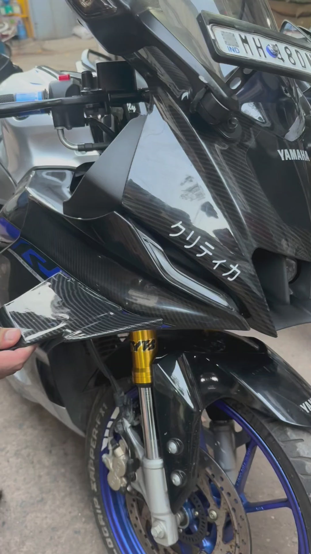 S1000RR-Style Aerodynamic Winglets | Carbon Fibre Finish | Universal Fit (1 set)