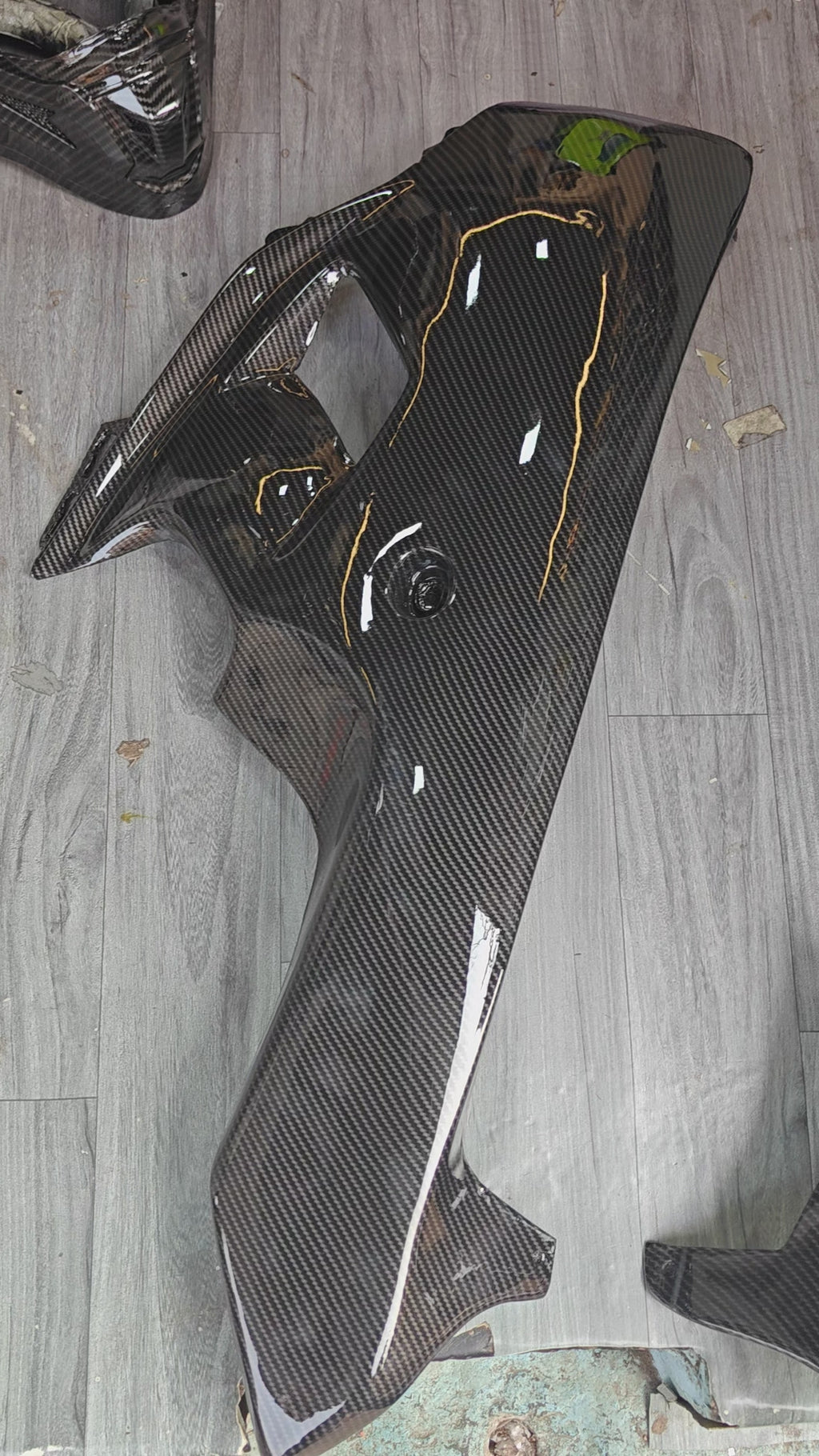 Yamaha R15 V4 1.0 Underbelly Set – Carbon Fibre Hydro Dipped