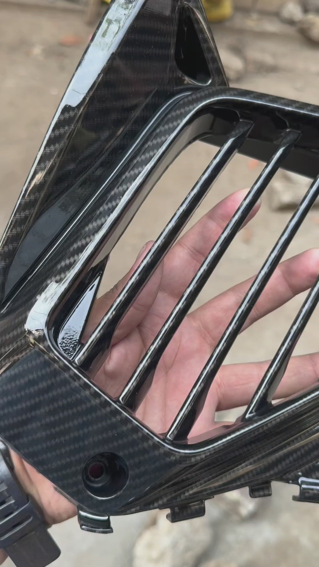 Aerox Carbon fibre Radiator cover