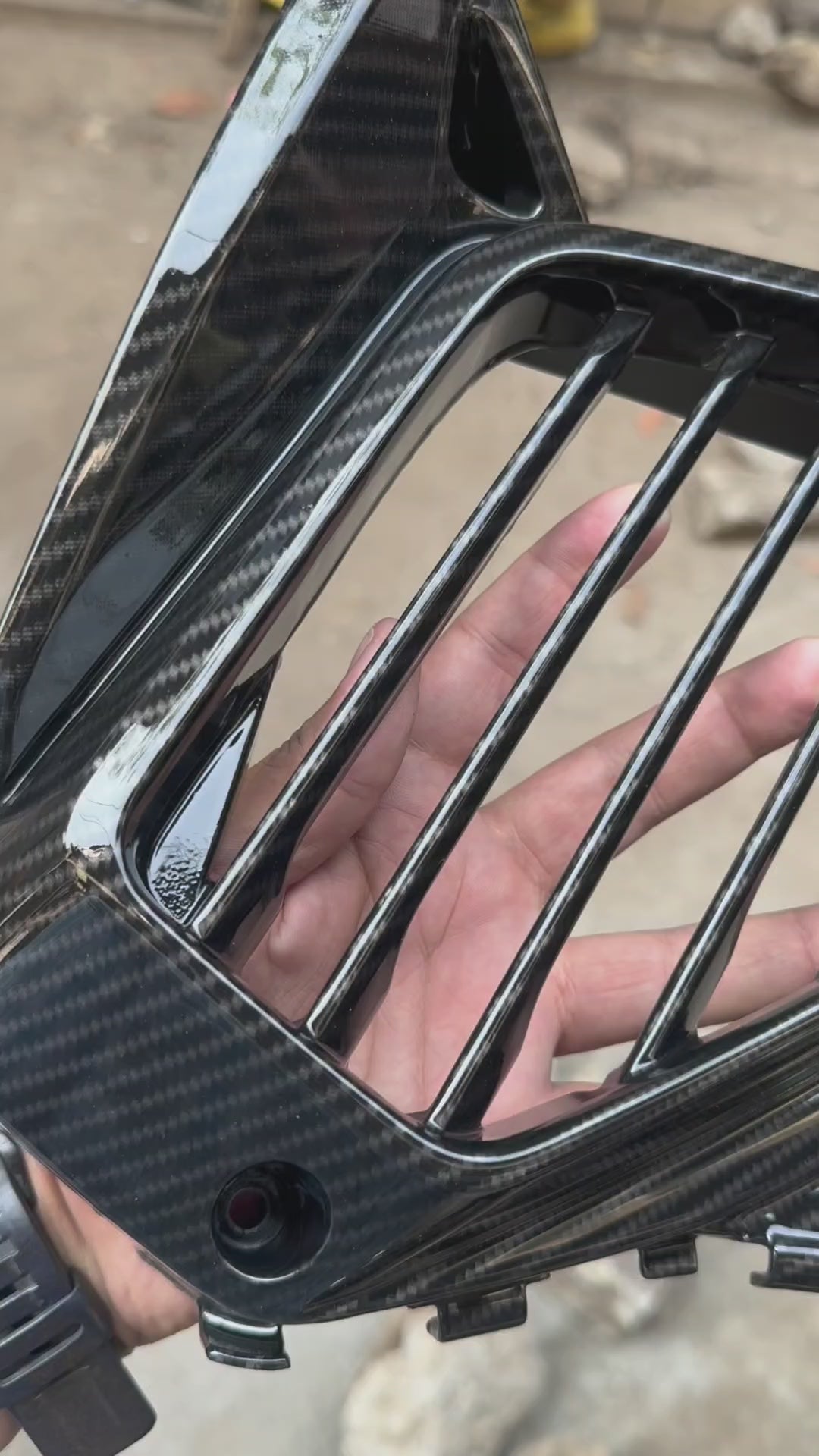 Aerox Carbon fibre Radiator cover