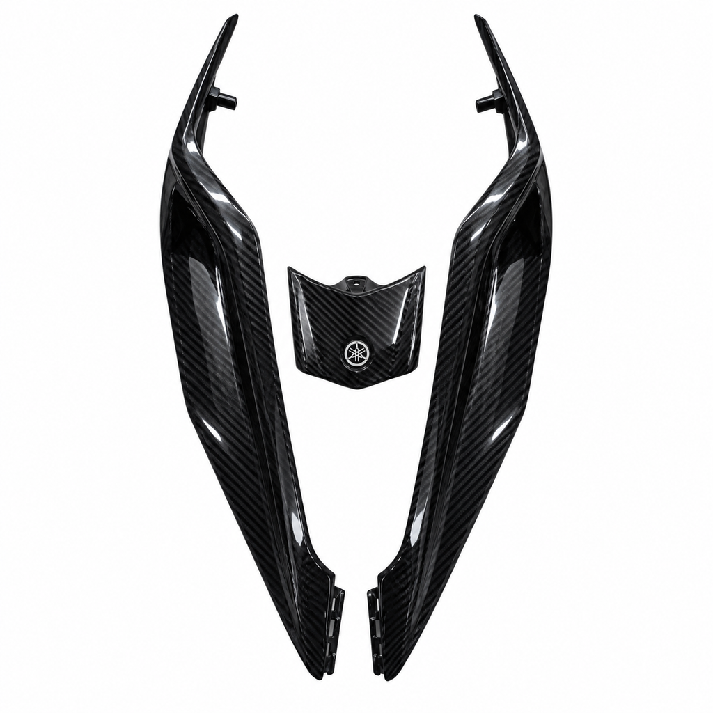 Carbon Fibre Body Kit(All Piant Panels) for Yamaha Aerox 155 – Hydro Dipped 7 Pcs